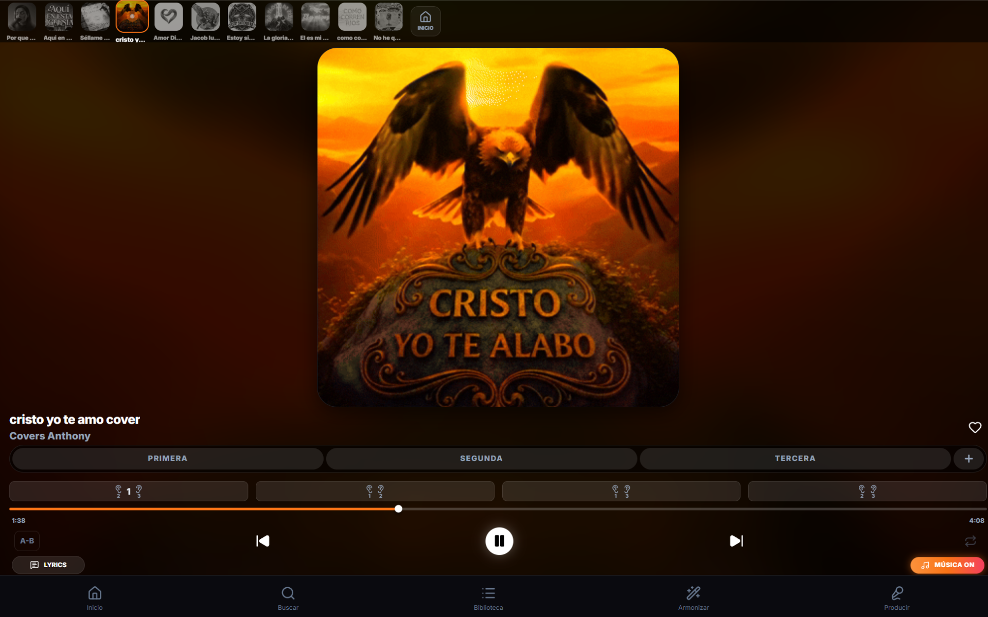 VocalHarmony Pro - Tablet View